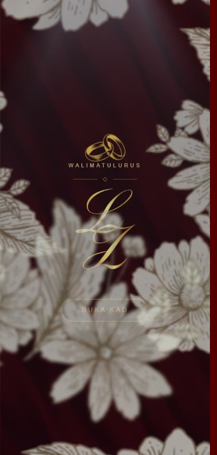 Floral Songket Frame invitation preview